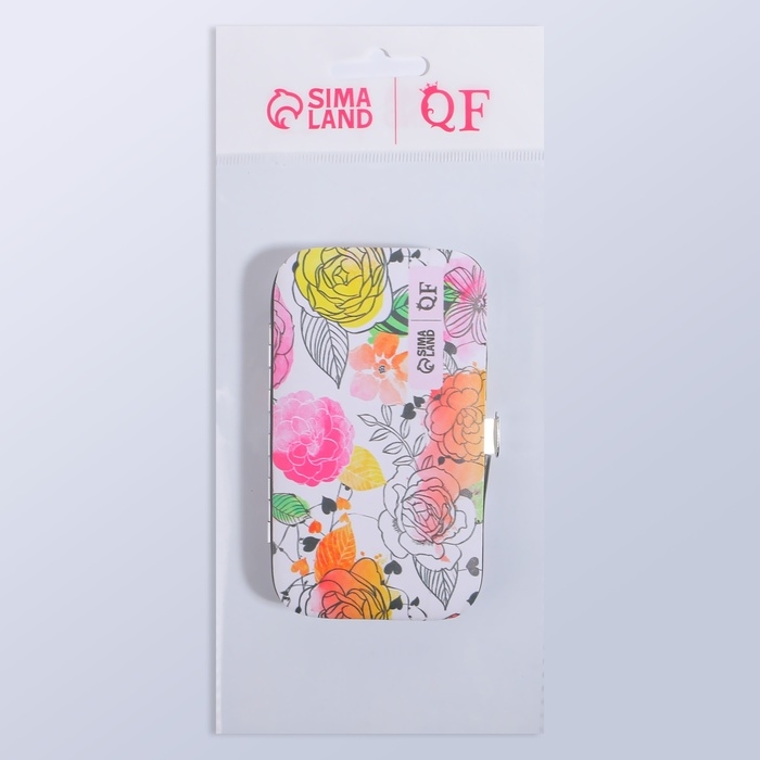 Набор маникюрный &laquo;Цветочный сад&raquo;, 6 предметов, разноцветный