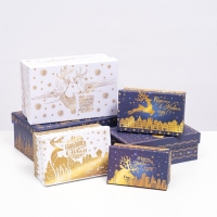 Набор коробок 10 в 1 «Сказочные олени», 30,5 х 19 х 12,5 — 12 х 7 х 4 см Набор коробок 10 в 1 «Сказочные олени», 30,5 х 19 х 12,5 — 12 х 7 х 4 см