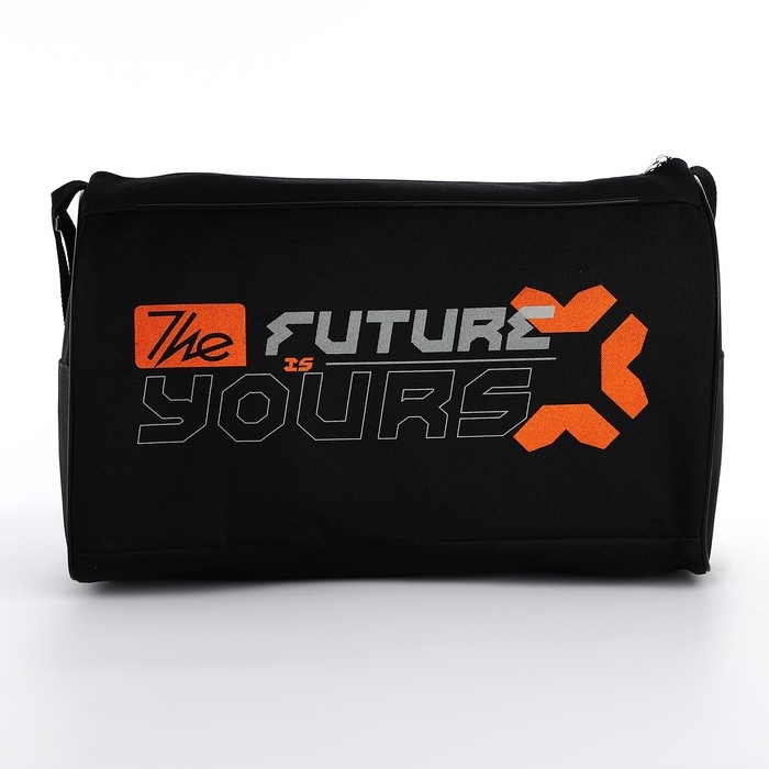 Сумка спорт Сумка спорт "Надписи", 40*24*21, отд на молнии, черный