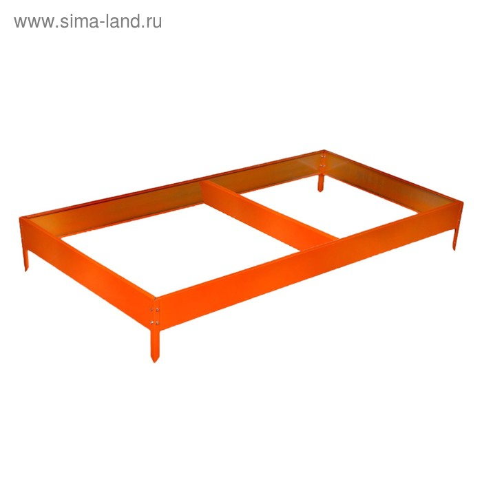 Грядка оцинкованная, 295 &times; 100 &times; 15 см, оранжевая, Greengo