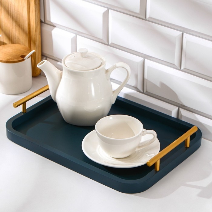 Поднос с ручками Magistro Garona, 33×24 см, бамбук Поднос с ручками Magistro Garona, 33×24 см, бамбук