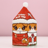 Соль для ванны «Весёлый Новый Год», 200 г, аромат сочного цитруса, ЧИСТОЕ СЧАСТЬЕ Соль для ванны «Весёлый Новый Год», 200 г, аромат сочного цитруса, ЧИСТОЕ СЧАСТЬЕ