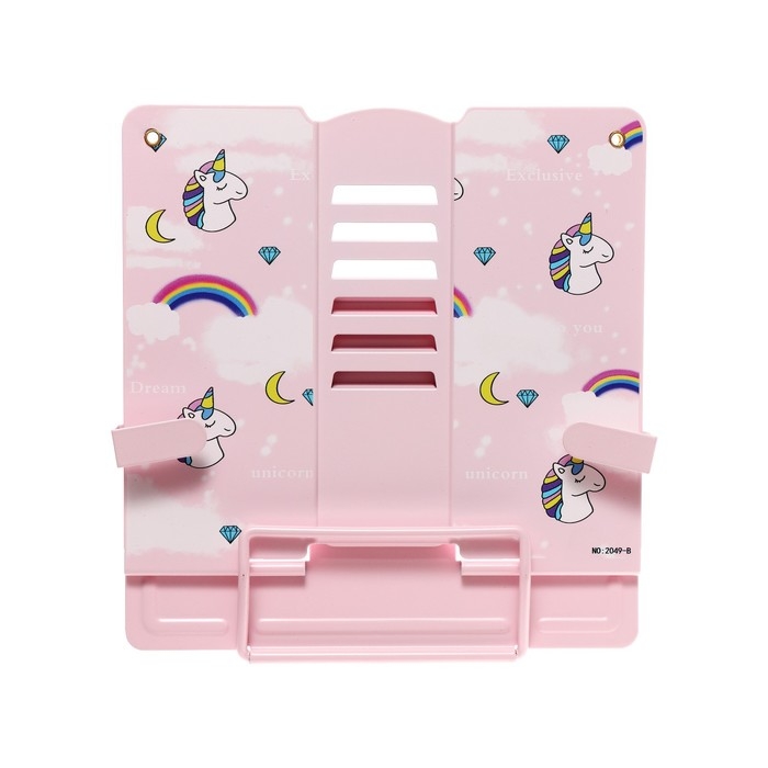 Подставка для книг с боковыми держателями 21х19х16,5 см Подставка для книг с боковыми держателями 21х19х16,5 см "Единорожка", металлическая, МИКС