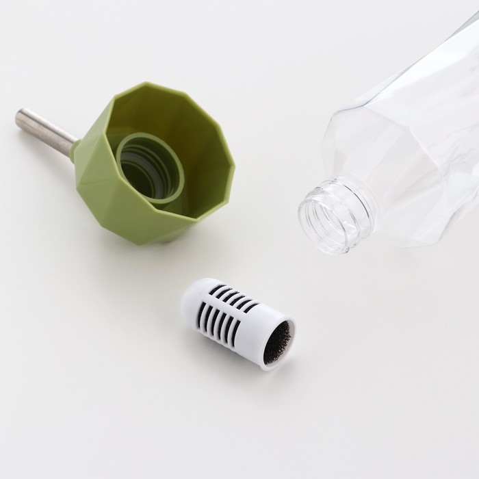 Поилка для животных, 500 мл, крепление-пружинка, зелёная Поилка для животных, 500 мл, крепление-пружинка, зелёная