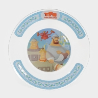 Тарелка стеклянная &laquo;Три Богатыря&raquo;, d=19,5 см