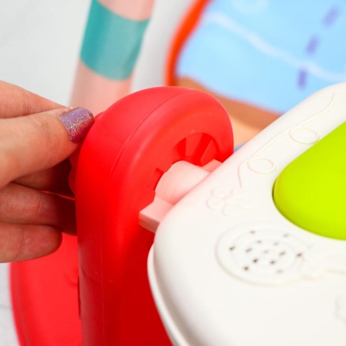 Развивающий коврик &laquo;Игра малыша&raquo;, с пианино, круглый, розовый