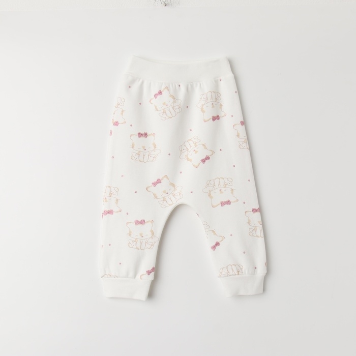 Комплект детский, цвет белый/розовый, рост 68 см