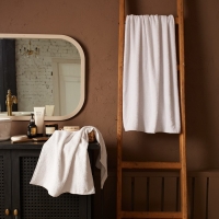 Полотенце махровое Экономь и Я 50*90 см, цв. белый, 100% хлопок, 320 гр/м2