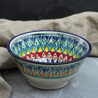 Коса Риштанская Керамика "Узоры", 18 см, большая, микс Коса Риштанская Керамика "Узоры", 18 см, большая, микс