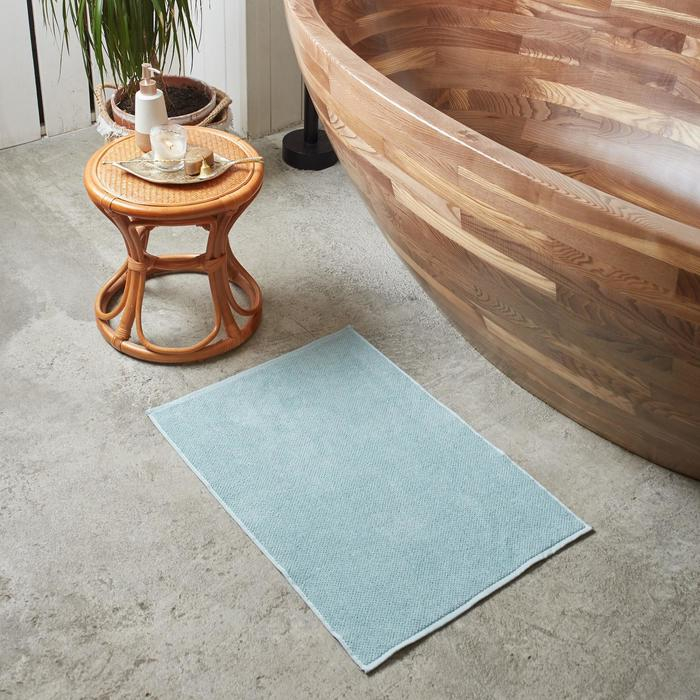 Коврик махровый Коврик махровый "Этель" Organic Mint 50х70 см, 100% хл, 550гр/м2