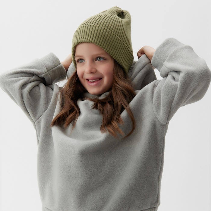 Костюм (худи и брюки) детский MINAKU: Fleece Soft, цвет графит, рост 128 см Костюм (худи и брюки) детский MINAKU: Fleece Soft, цвет графит, рост 128 см