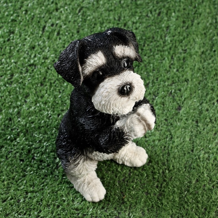 Садовая фигура Садовая фигура "Попрошайка Шнауцер" 9х10х21см