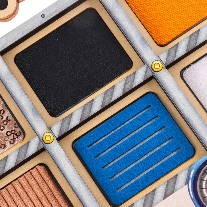 Игра по системе Монтессори «Тактильные машинки» Игра по системе Монтессори «Тактильные машинки»