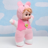 Кукла мягкая "Маша в костюме с ушами" для девочек, резина, текстиль, 40 см, микс Кукла мягкая "Маша в костюме с ушами" для девочек, резина, текстиль, 40 см, микс