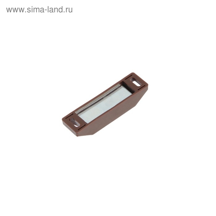 Магнит мебельный ТУНДРА M002BR, 60х13 мм, средний, коричневый, 2 шт.
