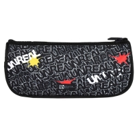 Пенал мягкий, 1 отделение, 95 х 200 х 45 мм, объёмный, Феникс "Панк" чёрный 64182