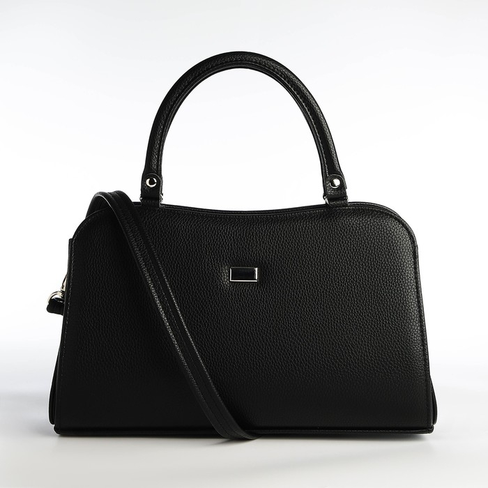 Сумка женская TEXTURA, тоут, средний размер, цвет чёрный