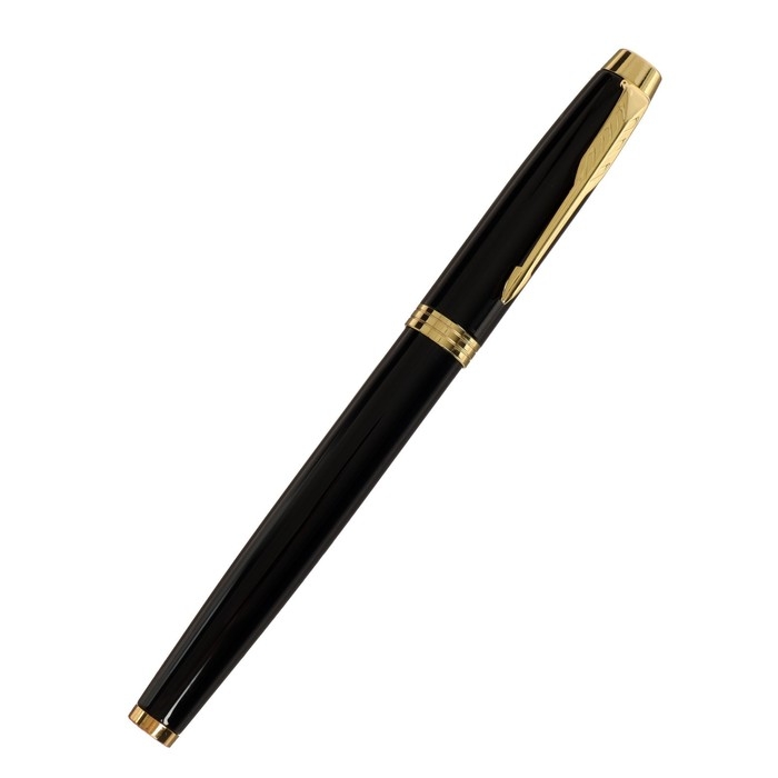 Ручка подарочная перьевая Calligrata, в кожзам футляре ПБ IM, корпус черный с золотом Ручка подарочная перьевая Calligrata, в кожзам футляре ПБ IM, корпус черный с золотом