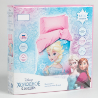 Постельное бельё 1,5 сп &laquo;Холодное сердце&raquo;, 143х215 см, 150х214 см, 50х70 см -1 шт., поплин 125 г/м2