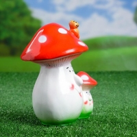 Садовая фигура "Два мухомора" 19х16х13см Садовая фигура "Два мухомора" 19х16х13см