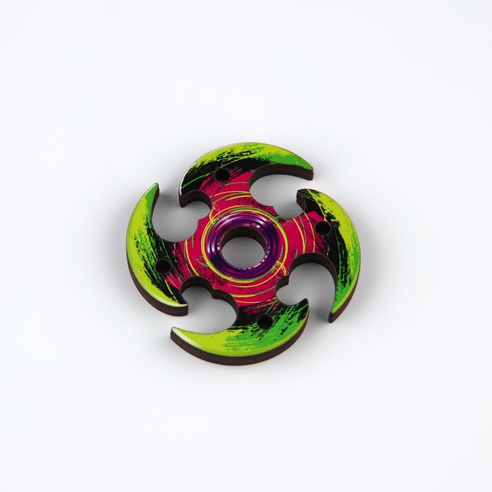 Деревянное оружие, детское сувенирное &laquo;Неон&raquo;, нож сюрикен, 6 см