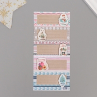 Наклейка с объёмным элементом "Новогодние узоры" 7х15,2 см Наклейка с объёмным элементом "Новогодние узоры" 7х15,2 см