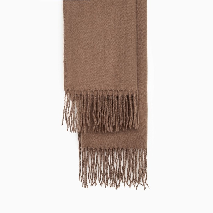 Палантин женский MINAKU однотонный цв. бежевый, размер 76*180 см Палантин женский MINAKU однотонный цв. бежевый, размер 76*180 см