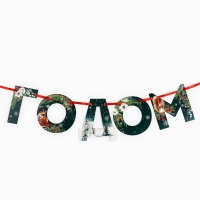 Гирлянда на ленте &laquo;Новогодняя коллекция: С новым годом&raquo;, ботаника, дл. 130 см