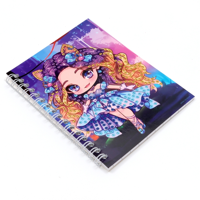 Алмазная мозаика с частичным заполнением для детей на блокноте «Модница», 11 х 15 см, 48 листов Алмазная мозаика с частичным заполнением для детей на блокноте «Модница», 11 х 15 см, 48 листов