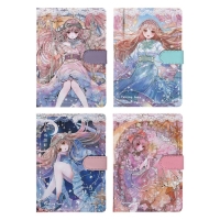 Записная книжка подарочная с хлястиком, А6+, 48 листов, линия, 12.5 х 19 х 1.5 см, "Аниме" Записная книжка подарочная с хлястиком, А6+, 48 листов, линия, 12.5 х 19 х 1.5 см, "Аниме"