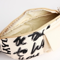 Сумка поясная текстильная с карманом "Be true" 30*14*6 см Сумка поясная текстильная с карманом "Be true" 30*14*6 см