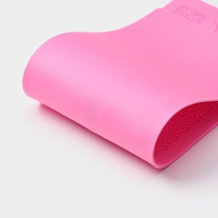 Коврик для айсинга Доляна &laquo;Ретро&raquo;, силикон, 38,5&times;12&times;0,3 см, цвет розовый