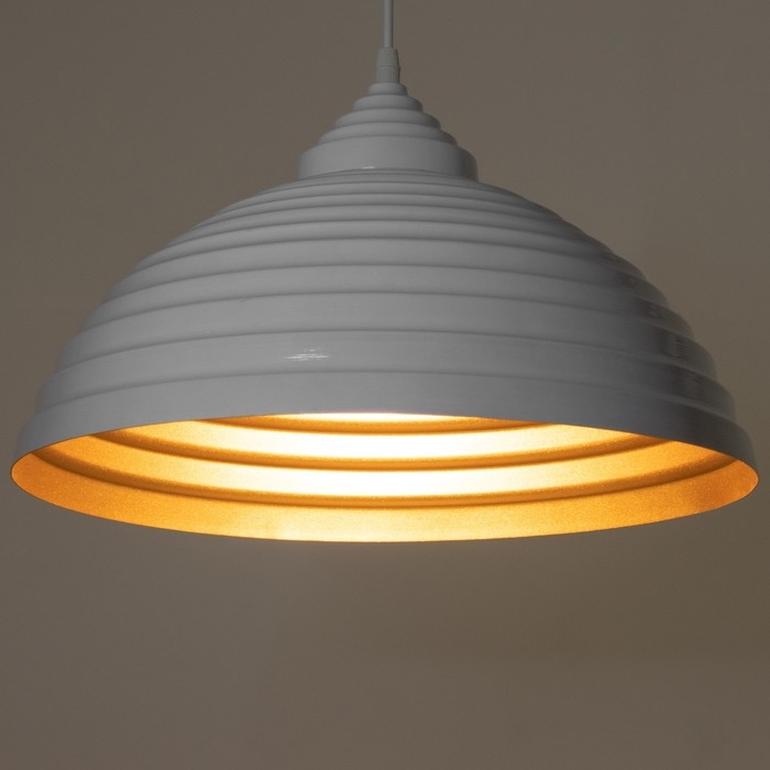 Светильник BayerLux Светильник BayerLux "Купол" 1x40Вт E27 бело-золотой 40х40х22-122 см