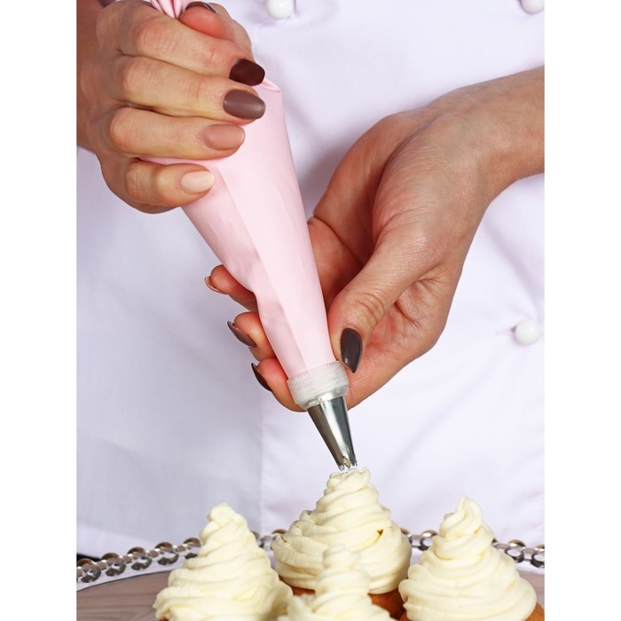 Кондитерский мешок Доляна «Алирио», 25,2×15,2 см, цвет розовый Кондитерский мешок Доляна «Алирио», 25,2×15,2 см, цвет розовый