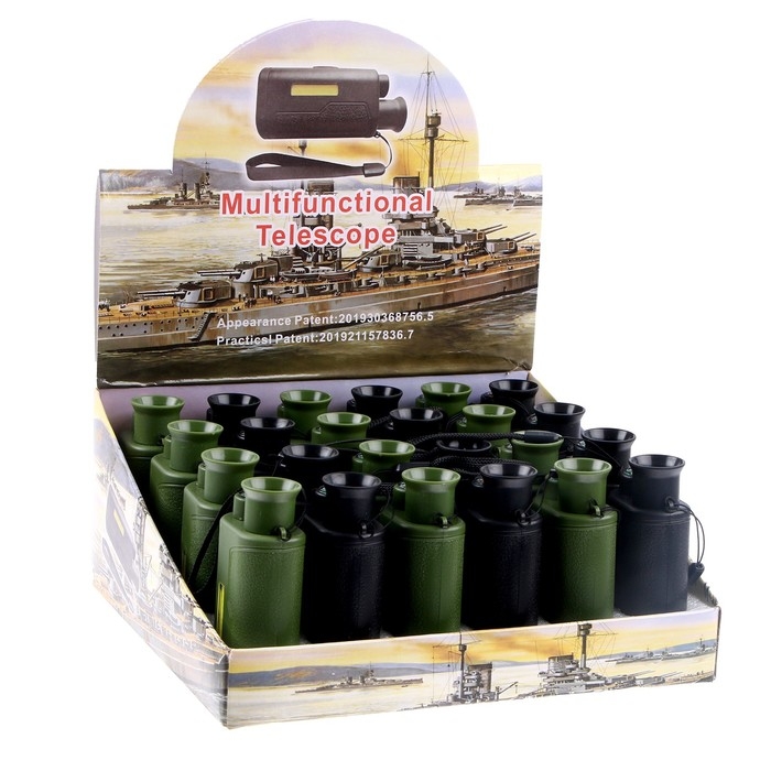 Лазер «Бинокль» с фонариком, цвета МИКС Лазер «Бинокль» с фонариком, цвета МИКС