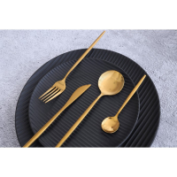 Столовые приборы из нержавеющей стали Magistro &laquo;Блинк&raquo;, 4 предмета, цвет золотой