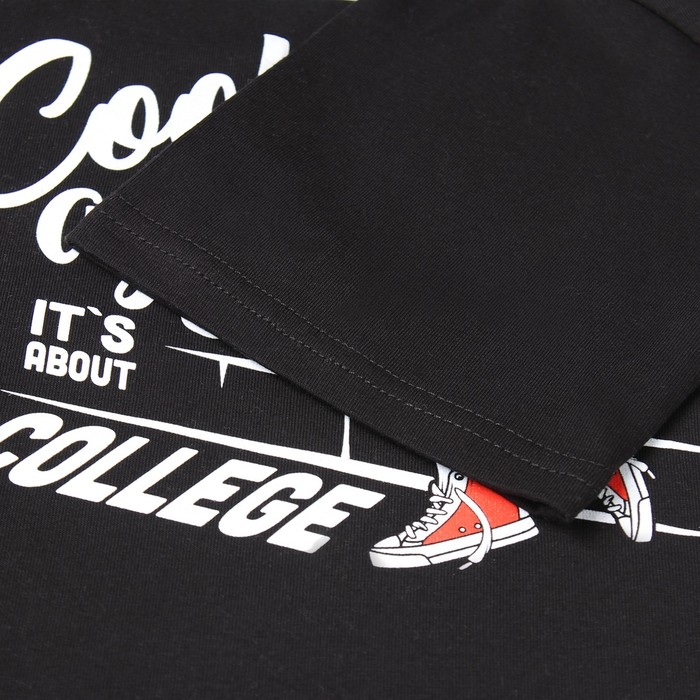 Футболка детская MINAKU: bascetball kids, цвет чёрный, рост 98 см