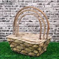 Набор корзин &laquo;Крестики&raquo;, 3 шт: 32&times;25&times;13/37 см, 26&times;18&times;12/33 см, 20&times;14&times;9/29 см