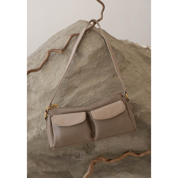 Сумка женская TEXTURA, средний размер, цвет бежево-серый Сумка женская TEXTURA, средний размер, цвет бежево-серый