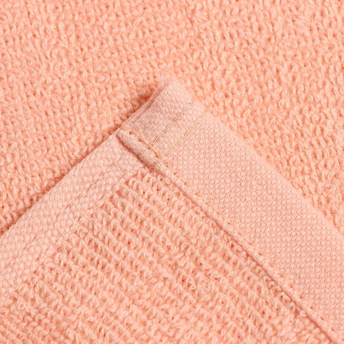 Полотенце махровое Love Life Border, 50х90 см, цвет персиковый, 100% хлопок, 380 гр/м2