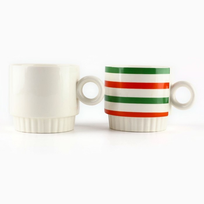 Новый год. Набор кружек из керамики &laquo;Новогоднее настроение&raquo;, 250 мл, 2 шт