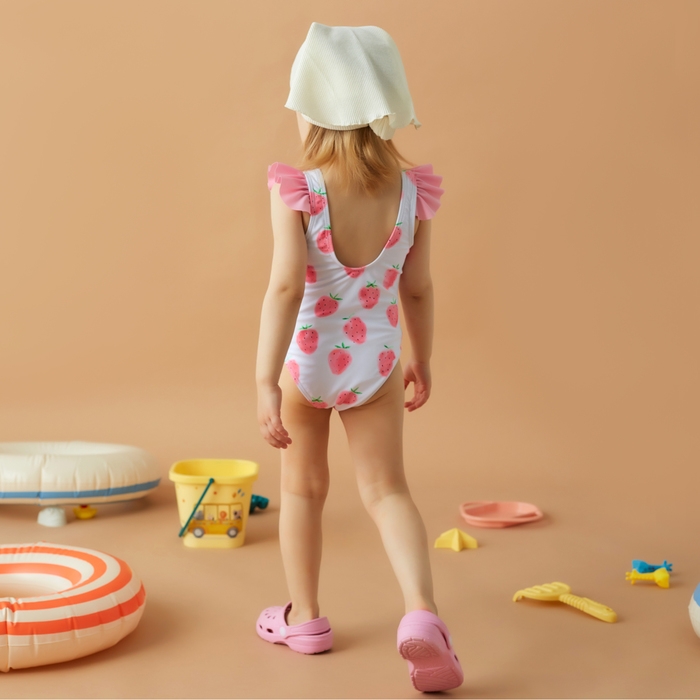 Купальный костюм детский Крошка Я "Клубника" рост 98-104 см