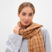 Шарф зимний с кистями MINAKU 65*180 + 8 см цвет бежевый Шарф зимний с кистями MINAKU 65*180 + 8 см цвет бежевый