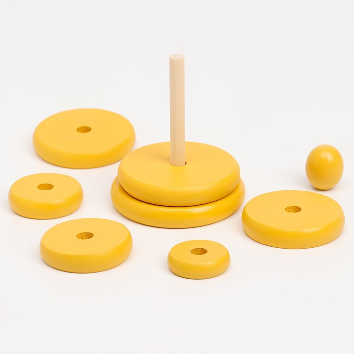 Пирамидка &laquo;Жёлтая&raquo;, 8 деталей