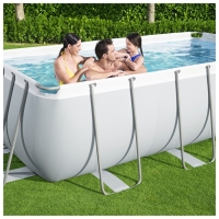 Бассейн каркасный Power Steel, 404 х 201 х 100 см, песчаный фильтр-насос, лестница, 56442 Bestway
