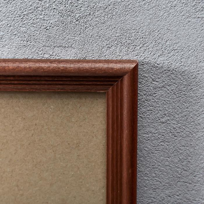 Фоторамка сосна с20 махагон 60х90 см (пластиковый экран)