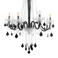 Люстра "Карина" 8хЕ14 40Вт черный 75х75х100-130см BayerLux Люстра "Карина" 8хЕ14 40Вт черный 75х75х100-130см BayerLux