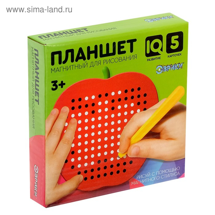 Планшет обучающий «Магнитное яблоко», маленький, 142 шарика, 5 карточек, цвет красный Планшет обучающий «Магнитное яблоко», маленький, 142 шарика, 5 карточек, цвет красный