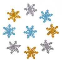 Новый год! Декор &laquo;Снежинки&raquo;, набор 9 шт., цвет МИКС