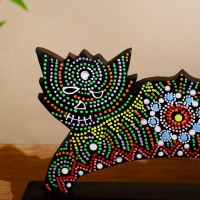 Сувенир "Котяра" на подставке, албезия 30х6х17 см